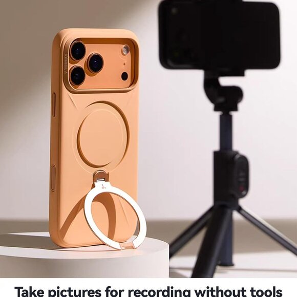 TORRAS Q3 Silicone 360 Spin for iPhone 17 Pro Case with Stand, Fit for MagSafe, - Picture 10 of 10